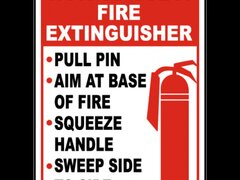 How To Use Fire Extinguisher sign